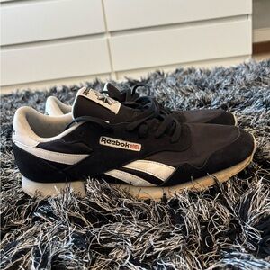 Reebok Classic Black and White Sneakers